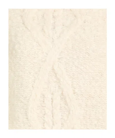 Isabel Marant Solid Color Thick Knitted Sweater In Neutral