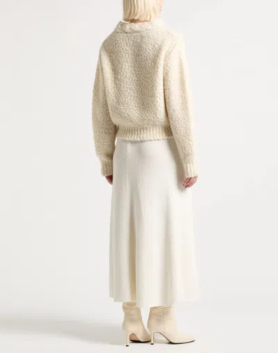 Isabel Marant Solid Color Thick Knitted Sweater In Neutral
