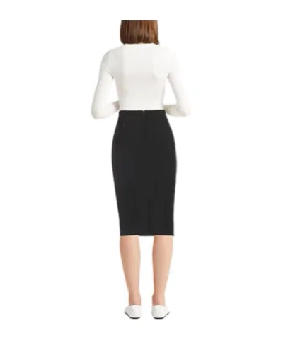 Max Mara Solid High-waist Skirt In Black