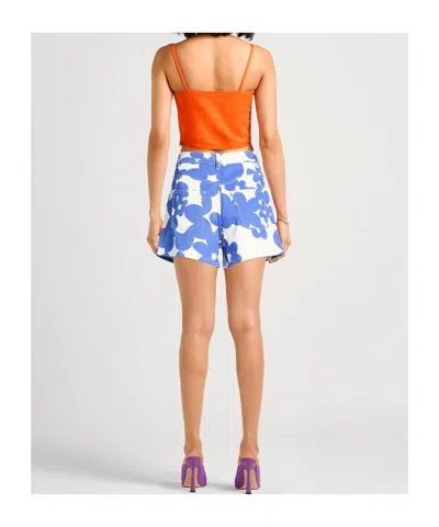 Marni Belt Loop Shorts In Blue