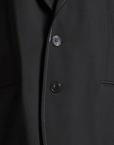 Marni Stretch Polyester Blazer With Front Pockets In Black