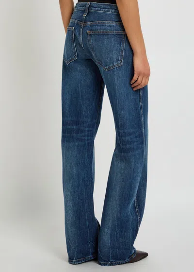 Khaite Karo Barrel-leg Jeans In Blue
