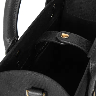 Versace Simple Handbag In Black