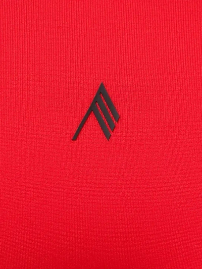 Attico Adjustable Strap Triangle Bikini Set In Red
