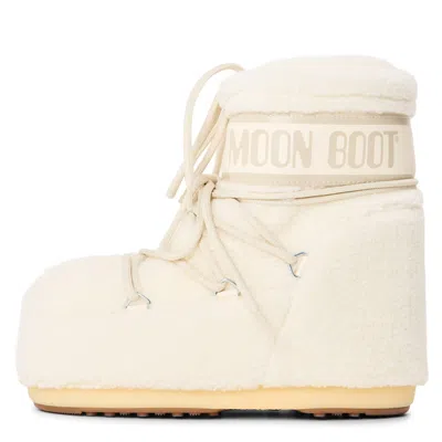 Moon Boot Icon Low Shearling-effect Boots In Neutral