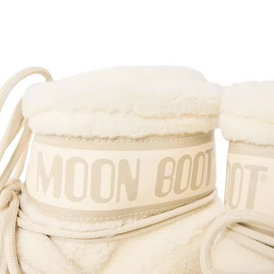 Moon Boot Icon Low Shearling-effect Boots In Neutral