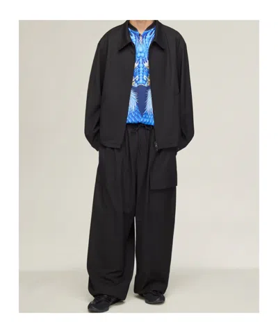Y-3 Two-way Zip Polyester Jacket In Black