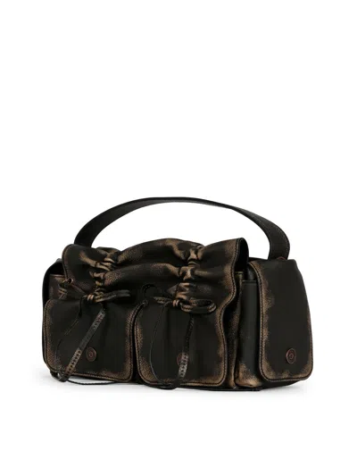 Acne Studios Ruched Pocket Shoulder Bag In Multi
