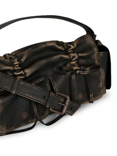 Acne Studios Ruched Pocket Shoulder Bag In Multi