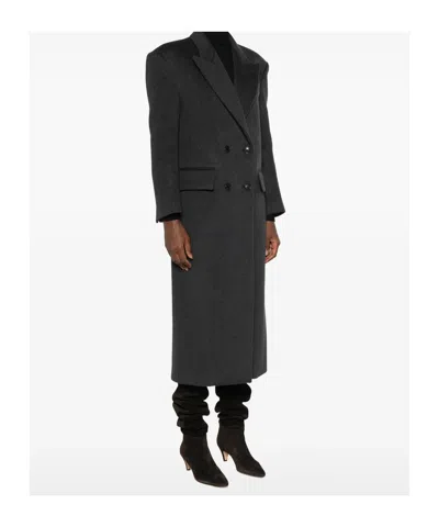 System Double-breasted Peak-lapel Coat In Multi