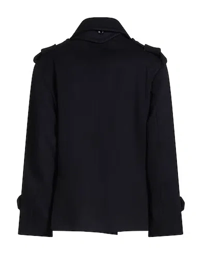 Max Mara Double-breasted Short Coat In Transparent