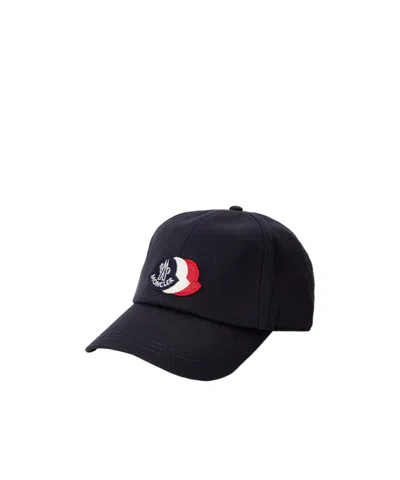 Moncler L20913b000210u618 Tricolour Logo Baseball Cap In Black
