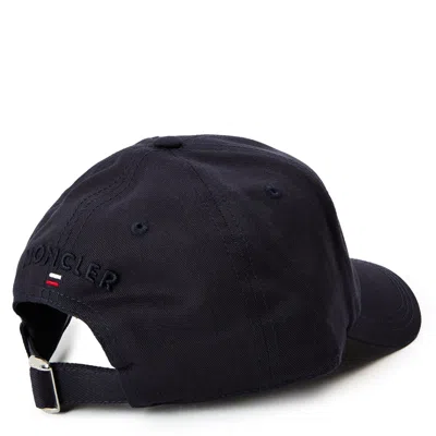 Moncler L20913b000210u618 Tricolour Logo Baseball Cap In Black