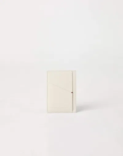 Brunello Cucinelli Logo-debossed Cardholder In White