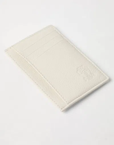 Brunello Cucinelli Logo-debossed Cardholder In White