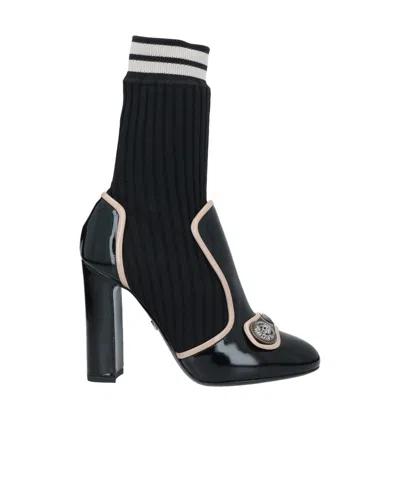 Dolce & Gabbana Knitted Ankle Boot In Multi