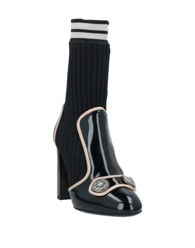 Dolce & Gabbana Knitted Ankle Boot In Multi