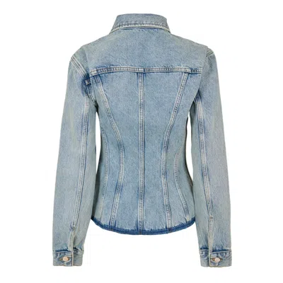 7 For All Mankind Button-front Denim Jacket In Blue