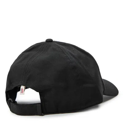 Moncler Simple Baseball Cap In Black