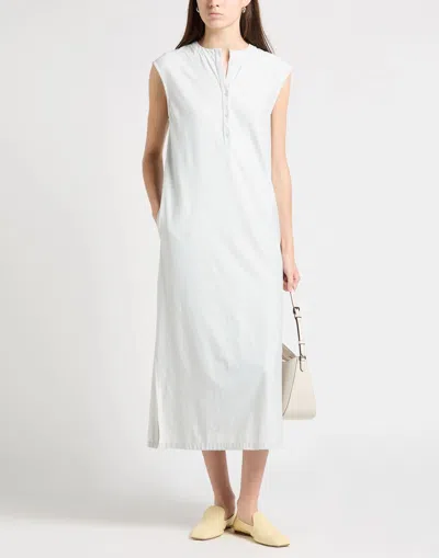 Max Mara Solid Color Stretch Dress In White
