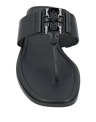 Tory Burch Flip Flops In Black