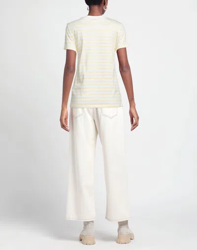 Max Mara Printed T-shirt In Yellow