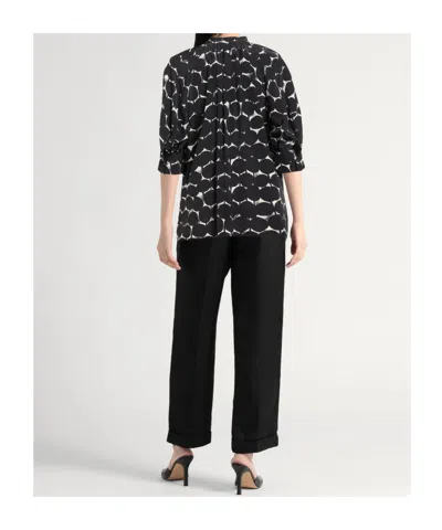 Max Mara Three-quarter Sleeve Top In Black