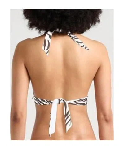 Max Mara Halter Triangle Bikini Top In Multi