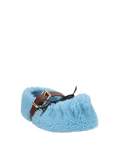 Marni Multicolour Ballet Flats In Blue