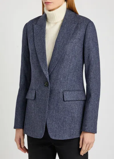 Veronica Beard Vega Dickey Wool Blazer In Blue