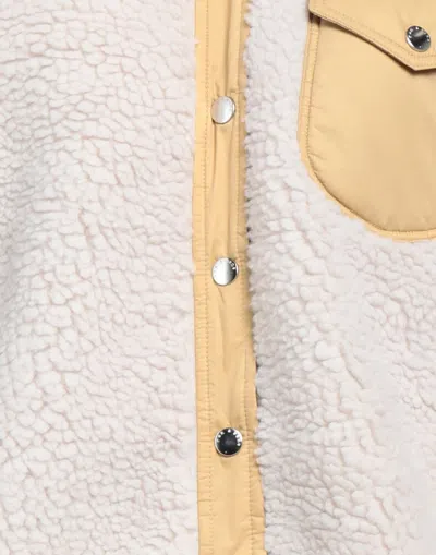 Rag & Bone Solid Color Teddy Fleece Coat In White