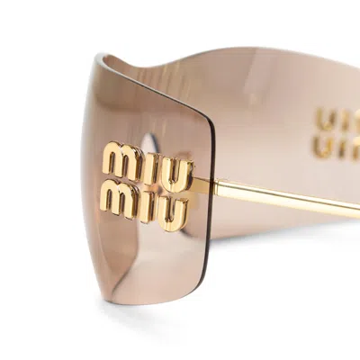 Miu Miu Round Sunglasses In Multi
