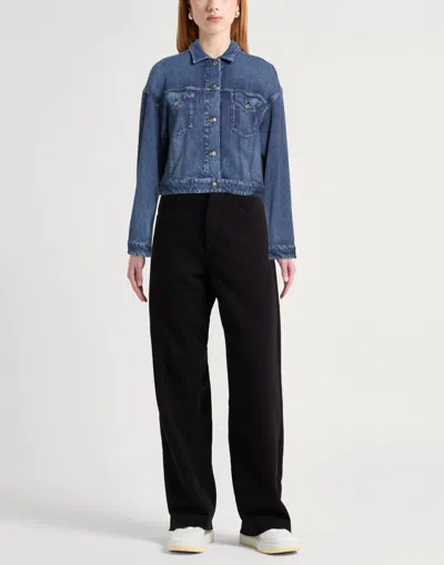 Rag & Bone Plain Colour Jacket In Blue
