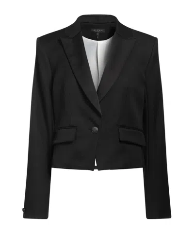Rag & Bone Solid Color Blazer In Black