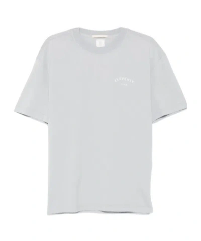 Eleventy Logo-print T-shirt In Blue