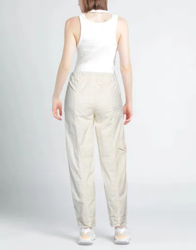 Ganni Solid Cargo Pants In White