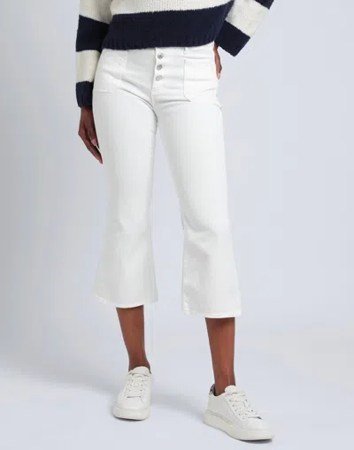 Maxco. Belt Loop Jeans In Off White