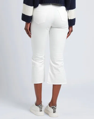 Maxco. Belt Loop Jeans In Off White