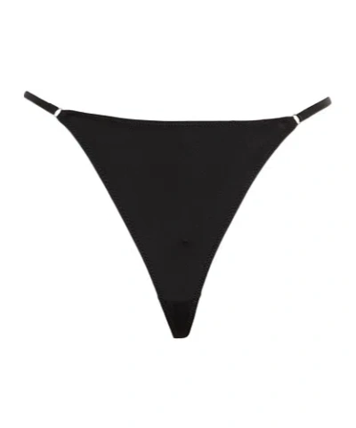 Diesel Triangle Bikini Top Minimal Coverage Straps In Black