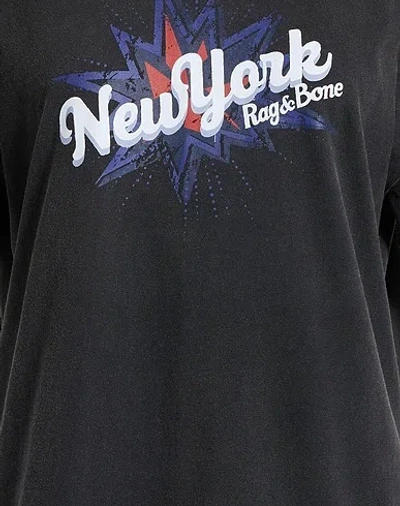 Rag & Bone Simple Printed T-shirt In Black