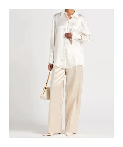 Maxco. Solid Colour Shirts  Blouses In White