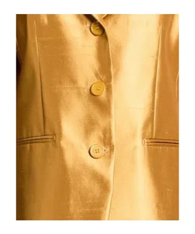 Max Mara Single-breasted Blazer In Brown