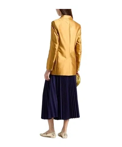 Max Mara Single-breasted Blazer In Brown