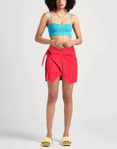 Isabel Marant Solid Color Wrap Skirt In Red