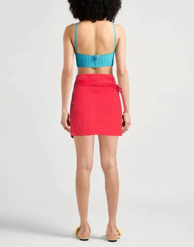Isabel Marant Solid Color Wrap Skirt In Red