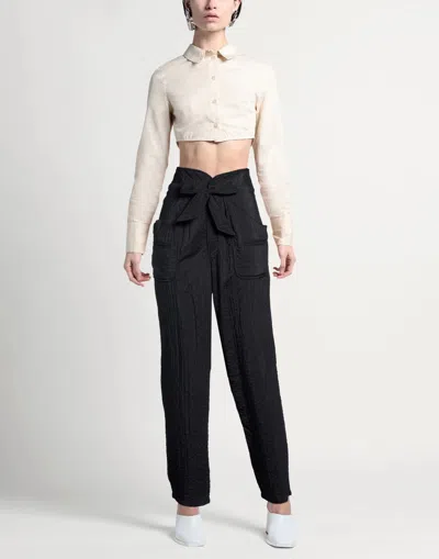 Isabel Marant Étoile Solid Straight Pants In Black