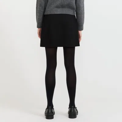 Dunst Belt Loop Midi Skirt In Black