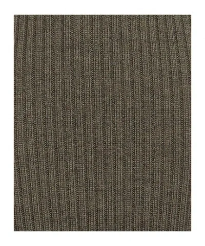 Sportmax Solid Knit Dress In Gray
