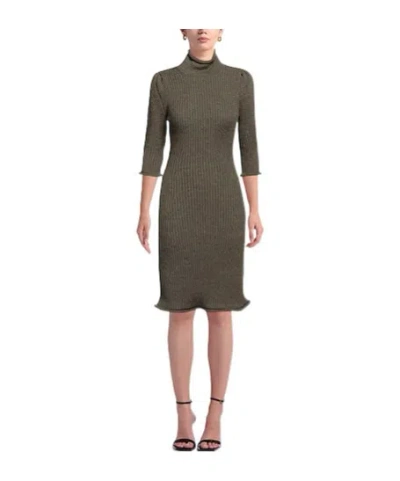 Sportmax Solid Knit Dress In Gray