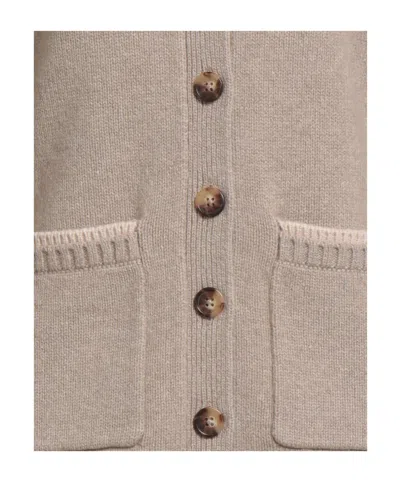 Rag & Bone Plain Colour Cardigan In Neutral